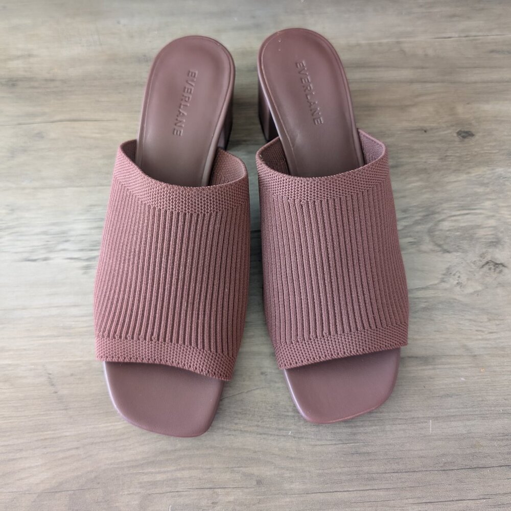 NWT Everlane The Glove Mule in ReKnit in Fudge